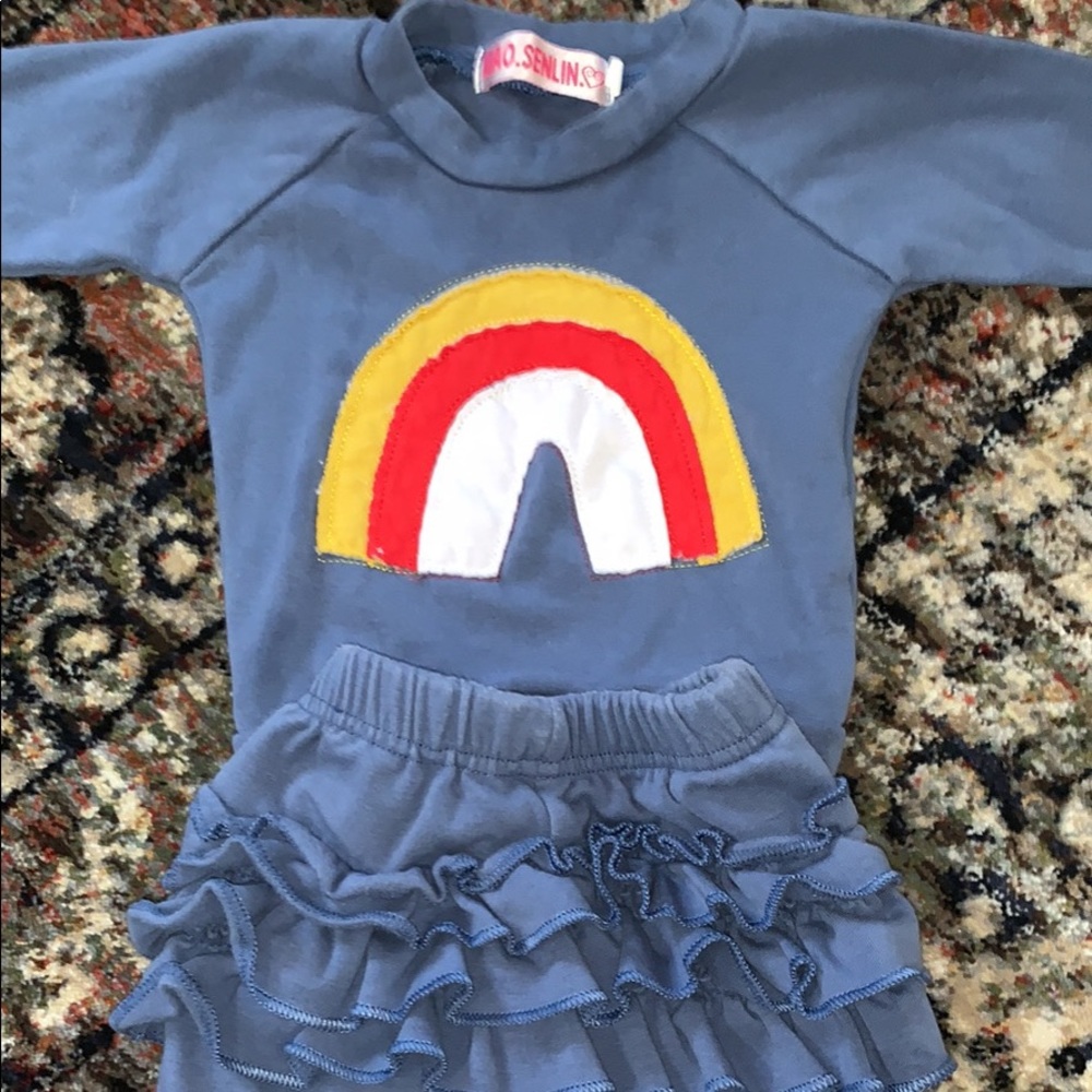 Baby girl sweat suit outfit